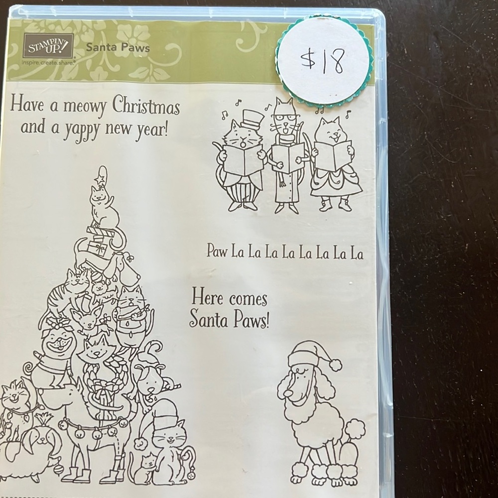 Stampin Up Stamp set. Santa Paws